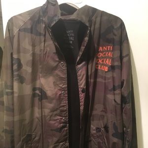 Anti Social Social Club Camo Coach jacket L Yeezy